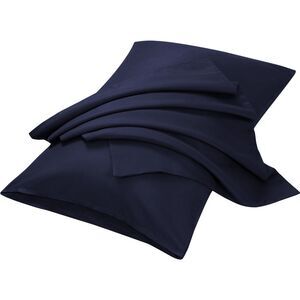 2pcs Pillowcases Microfiber Pillow Cover with Envelope Closure Navy